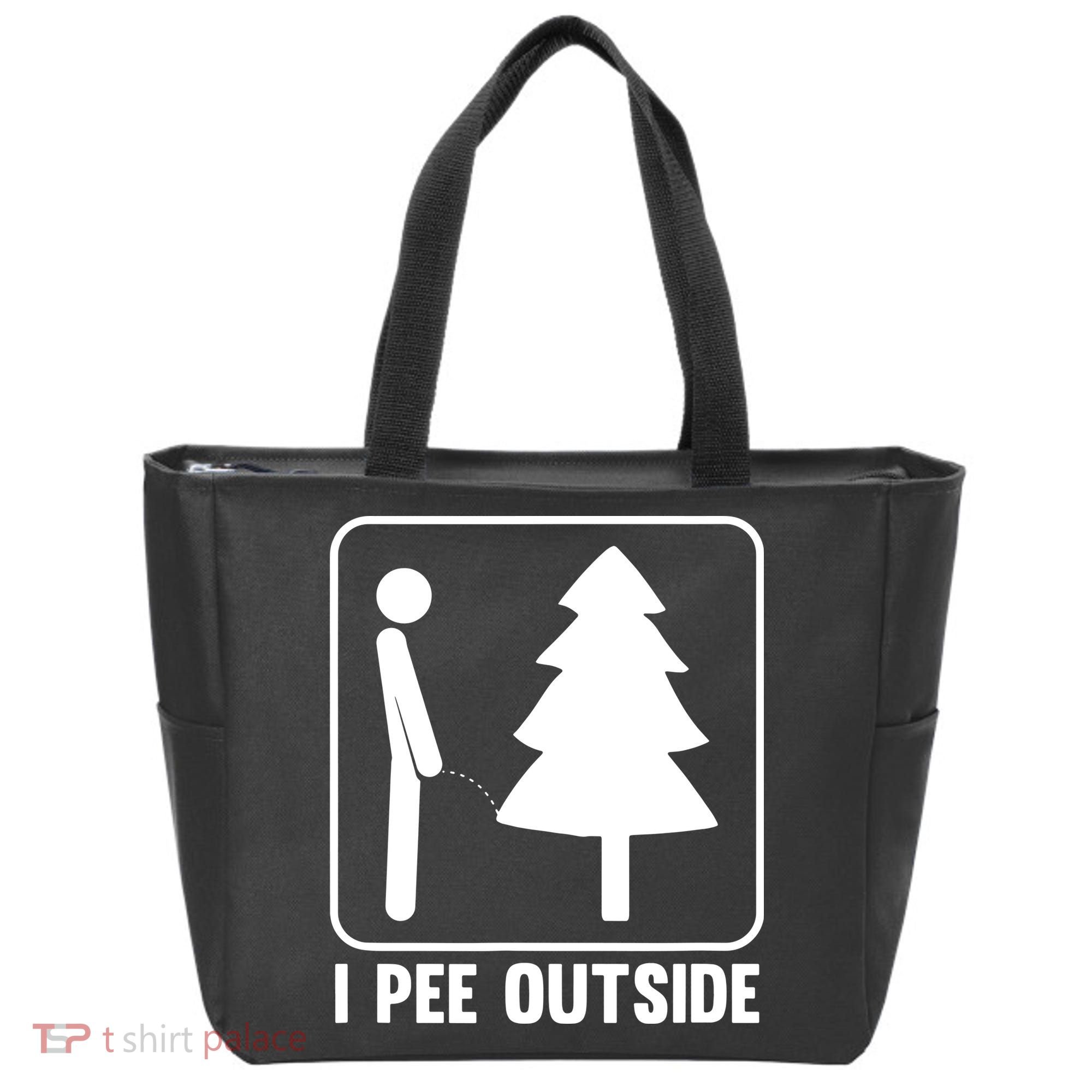 I Pee Outside Tote Bag