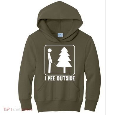 I Pee Outside Kids Hoodie