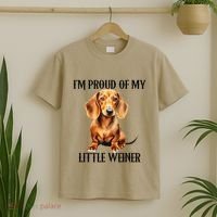 I’M Proud Of My Little Weiner Funny Wiener Dog T-Shirt thumb 2