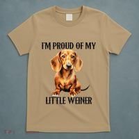 I’M Proud Of My Little Weiner Funny Wiener Dog T-Shirt thumb 5