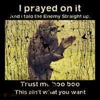 I Prayed On It And I Told The Enemy Straight Up Women's Hoodie thumb 2