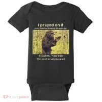 I Prayed On It And I Told The Enemy Straight Up Baby Bodysuit thumb 0