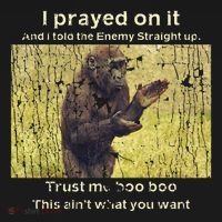 I Prayed On It And I Told The Enemy Straight Up Toddler Hoodie thumb 2