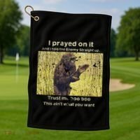 I Prayed On It And I Told The Enemy Straight Up Golf Towel thumb 1
