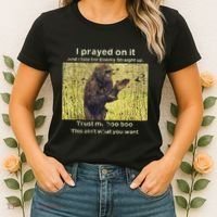 I Prayed On It And I Told The Enemy Straight Up Women's T-Shirt thumb 2