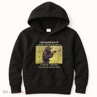 I Prayed On It And I Told The Enemy Straight Up Kids Hoodie thumb 0