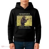 I Prayed On It And I Told The Enemy Straight Up Kids Hoodie thumb 4