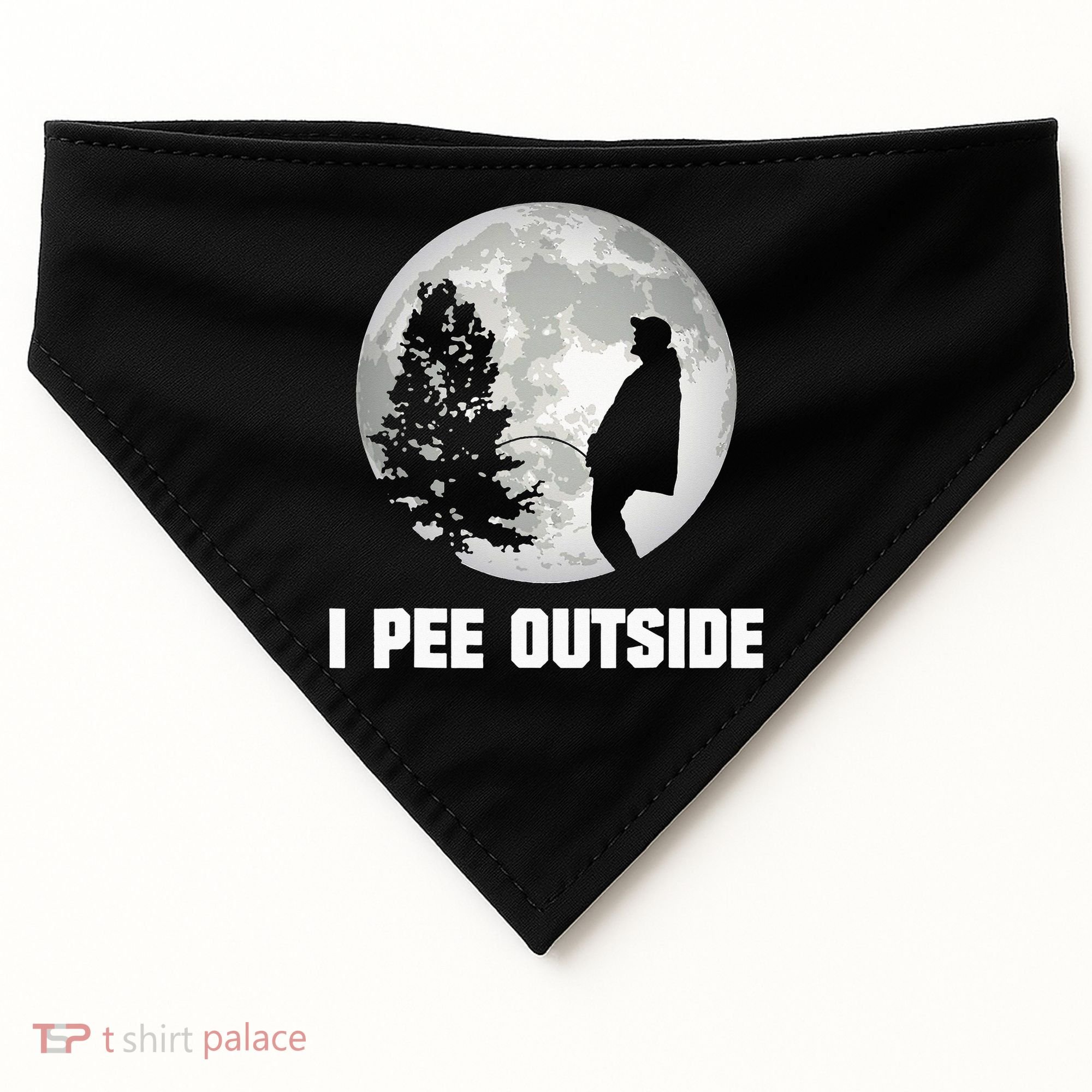 I Pee Outside I Love Peeing Outside Funny Camping USA-Made Doggie Bandana