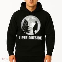 I Pee Outside I Love Peeing Outside Funny Camping Hoodie thumb 2