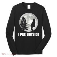 I Pee Outside I Love Peeing Outside Funny Camping Long Sleeve Shirt thumb 0