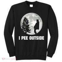I Pee Outside I Love Peeing Outside Funny Camping Sweatshirt thumb 0