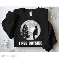 I Pee Outside I Love Peeing Outside Funny Camping Sweatshirt thumb 2