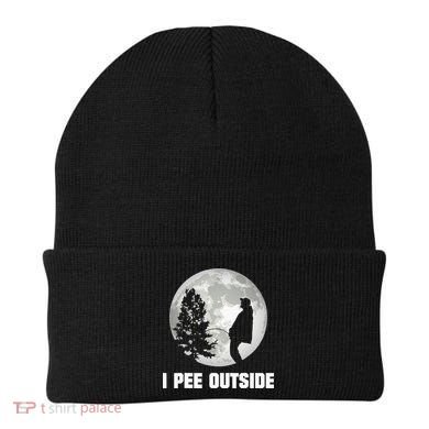 I Pee Outside I Love Peeing Outside Funny Camping Beanie