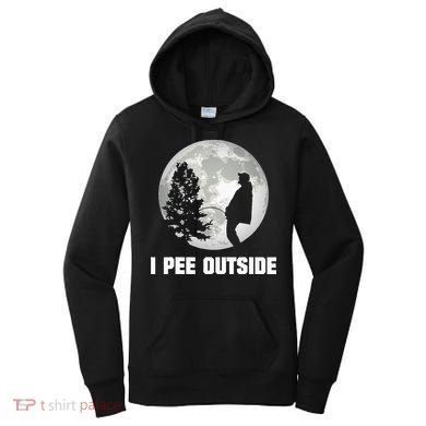 I Pee Outside I Love Peeing Outside Funny Camping Women's Hoodie