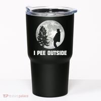 I Pee Outside I Love Peeing Outside Funny Camping Tumbler thumb 0