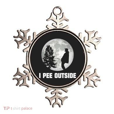 I Pee Outside I Love Peeing Outside Funny Camping Ornament