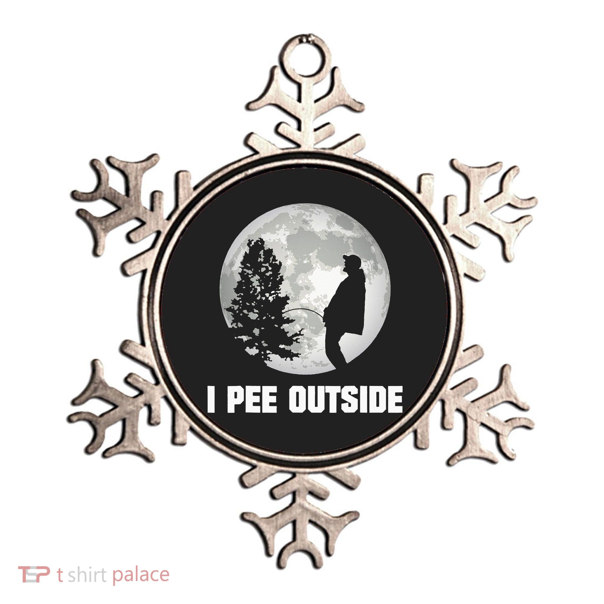 I Pee Outside I Love Peeing Outside Funny Camping Ornament