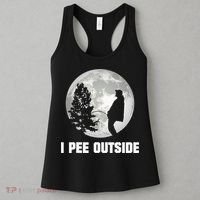 I Pee Outside I Love Peeing Outside Funny Camping Women's Tank Top thumb 3