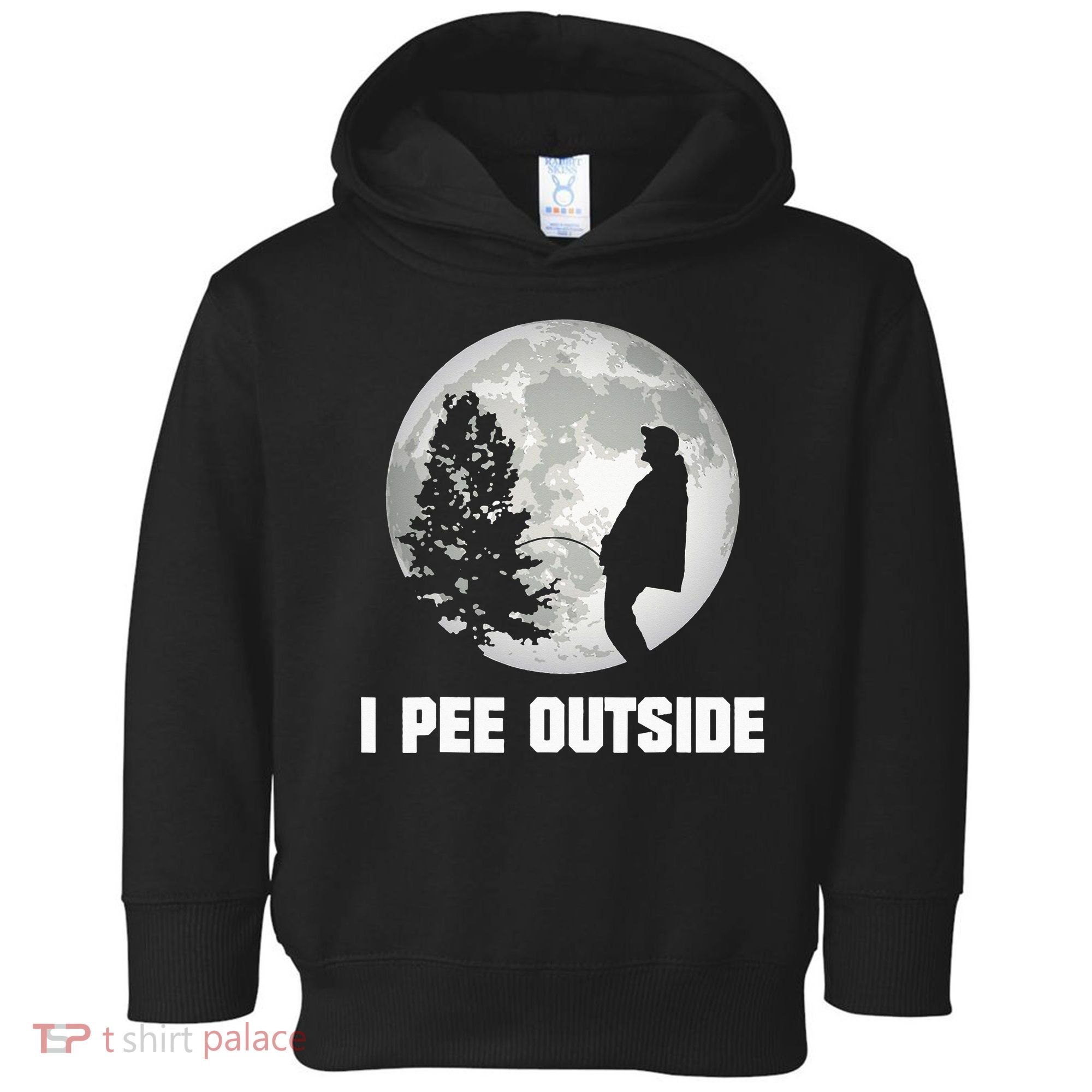 I Pee Outside I Love Peeing Outside Funny Camping Toddler Hoodie