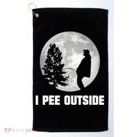 I Pee Outside I Love Peeing Outside Funny Camping Golf Towel thumb 0