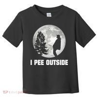 I Pee Outside I Love Peeing Outside Funny Camping Toddler T-Shirt thumb 0