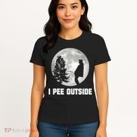 I Pee Outside I Love Peeing Outside Funny Camping Women's T-Shirt thumb 4