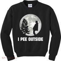 I Pee Outside I Love Peeing Outside Funny Camping Kids Sweatshirt thumb 0