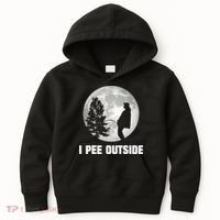 I Pee Outside I Love Peeing Outside Funny Camping Kids Hoodie thumb 0