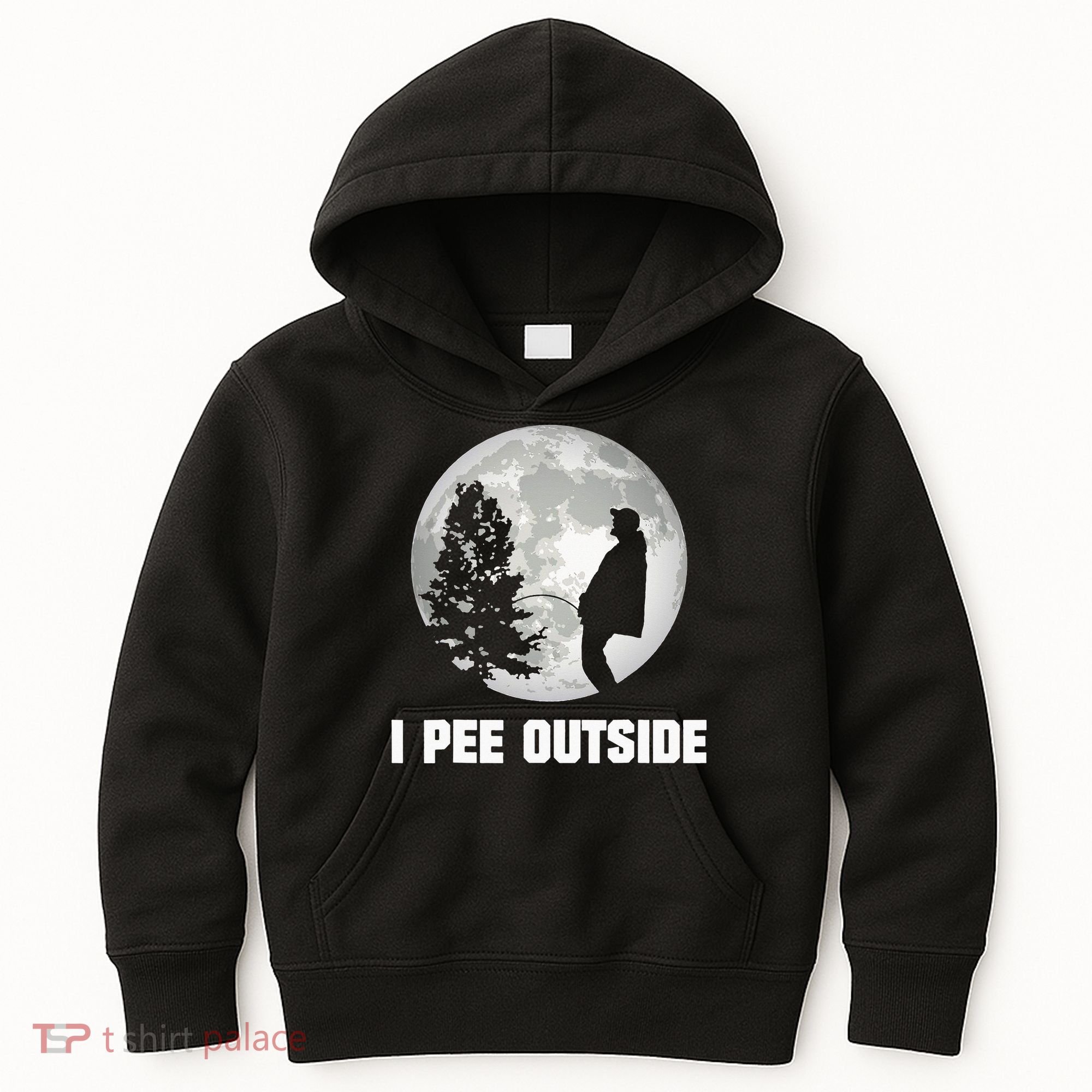 I Pee Outside I Love Peeing Outside Funny Camping Kids Hoodie