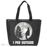 I Pee Outside I Love Peeing Outside Funny Camping Tote Bag thumb 0
