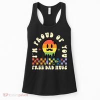 Im Proud Of You Free Dad Hugs LGBT Women's Tank Top thumb 0