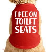I Pee On Toilet Seats Doggie Tank thumb 0