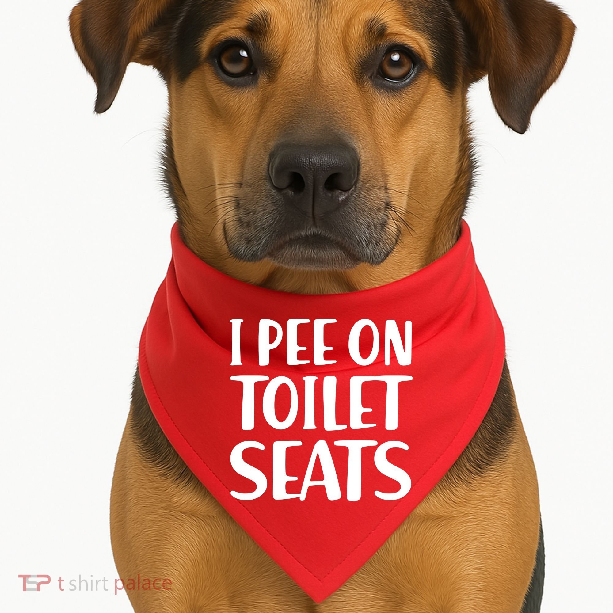 I Pee On Toilet Seats USA-Made Doggie Bandana