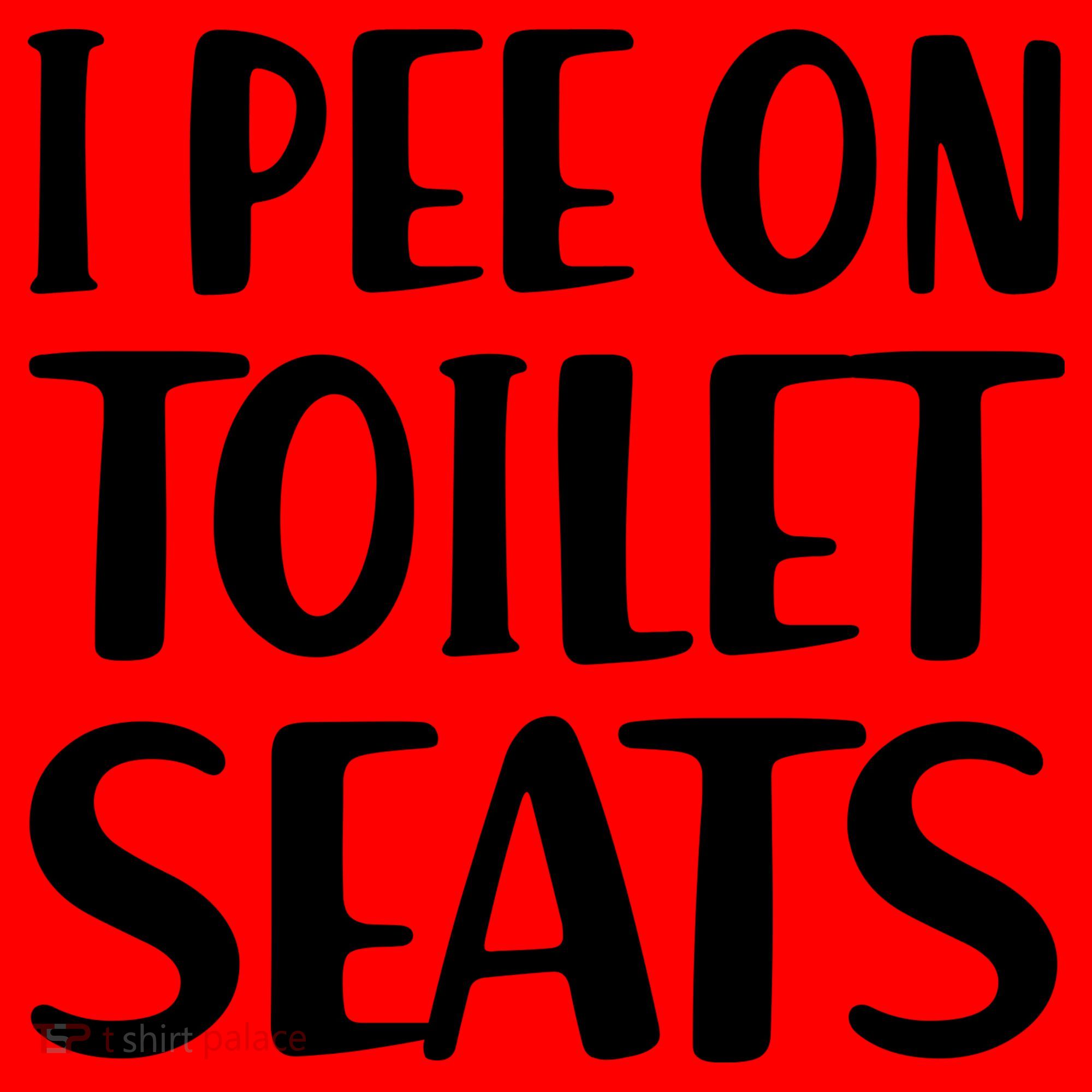 I Pee On Toilet Seats Santa Hat