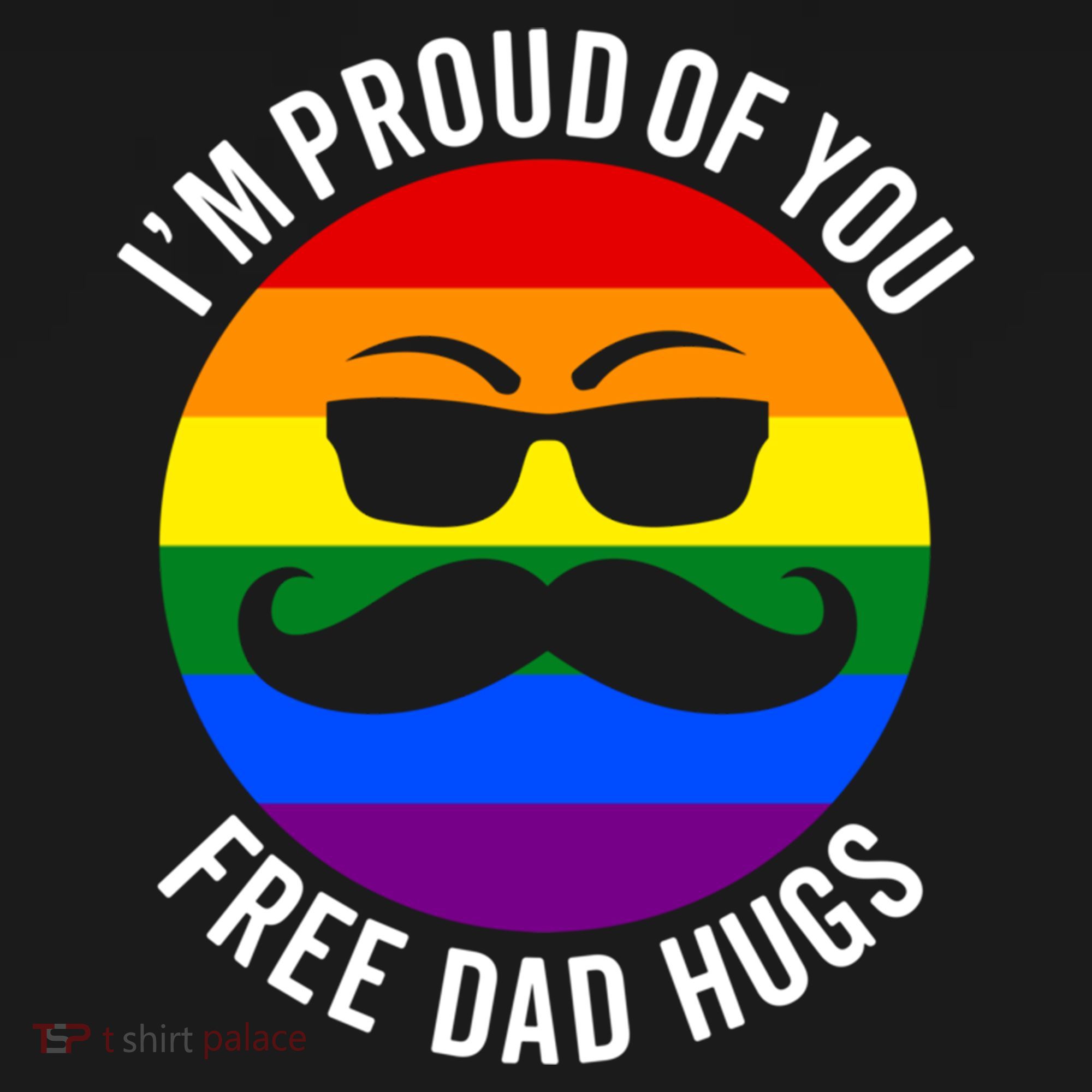 IM Proud Of You Free Dad Hugs Pride Lgbtq Ally Great Gift Women's Hoodie