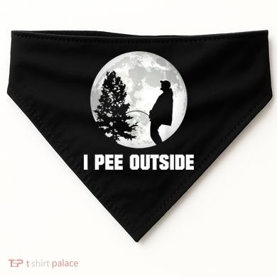 I Pee Outside I Love Peeing Outside Funny Camping USA-Made Doggie Bandana