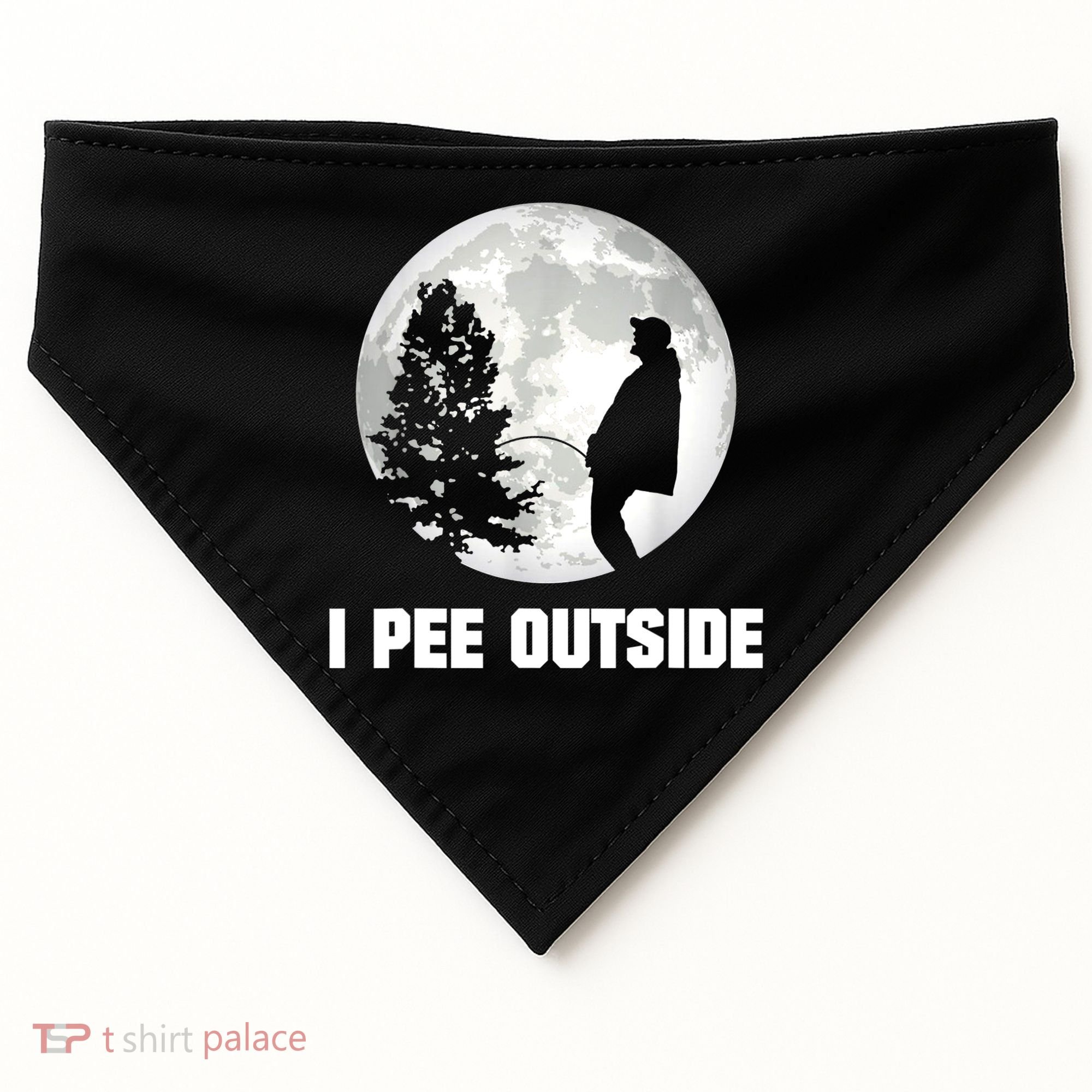 I Pee Outside I Love Peeing Outside Funny Camping USA-Made Doggie Bandana