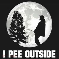 I Pee Outside I Love Peeing Outside Funny Camping Ornament thumb 1