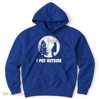 I Pee Outside I Love Peeing Outside Funny Camping Hoodie thumb 0