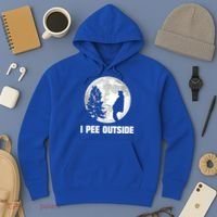 I Pee Outside I Love Peeing Outside Funny Camping Hoodie thumb 3