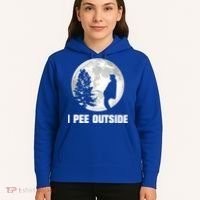 I Pee Outside I Love Peeing Outside Funny Camping Hoodie thumb 5