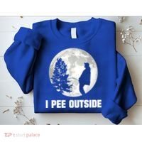 I Pee Outside I Love Peeing Outside Funny Camping Sweatshirt thumb 2