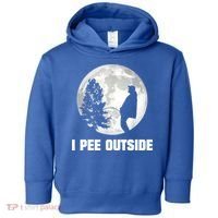 I Pee Outside I Love Peeing Outside Funny Camping Toddler Hoodie thumb 0