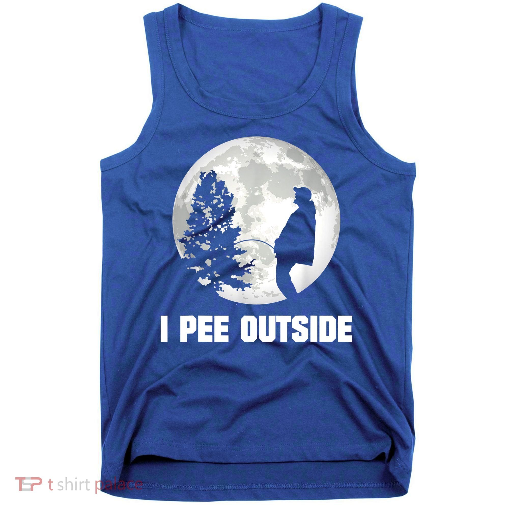 I Pee Outside I Love Peeing Outside Funny Camping Tank Top