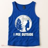 I Pee Outside I Love Peeing Outside Funny Camping Tank Top thumb 2