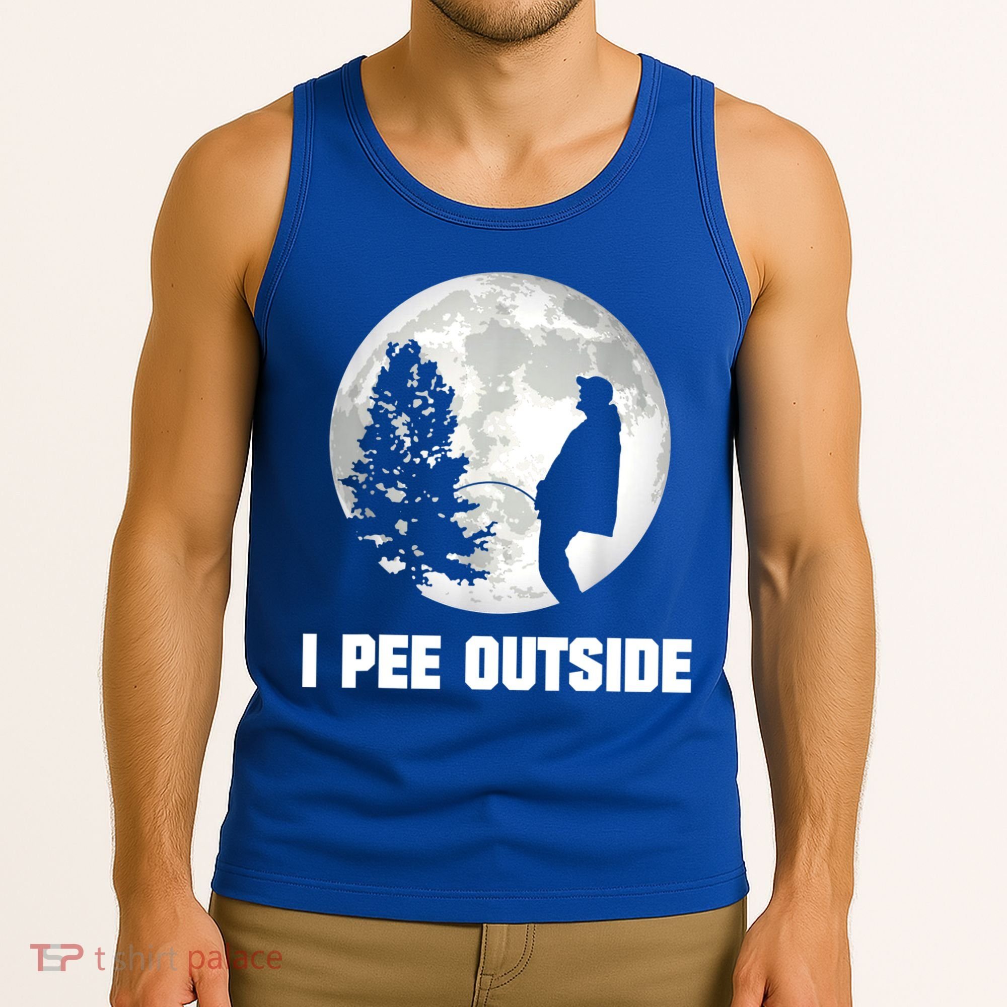 I Pee Outside I Love Peeing Outside Funny Camping Tank Top