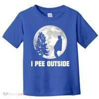I Pee Outside I Love Peeing Outside Funny Camping Toddler T-Shirt thumb 0