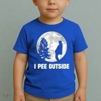 I Pee Outside I Love Peeing Outside Funny Camping Toddler T-Shirt thumb 2