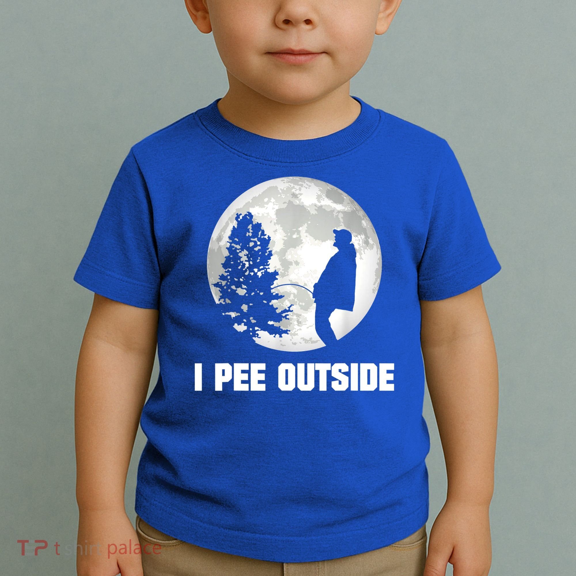 I Pee Outside I Love Peeing Outside Funny Camping Toddler T-Shirt