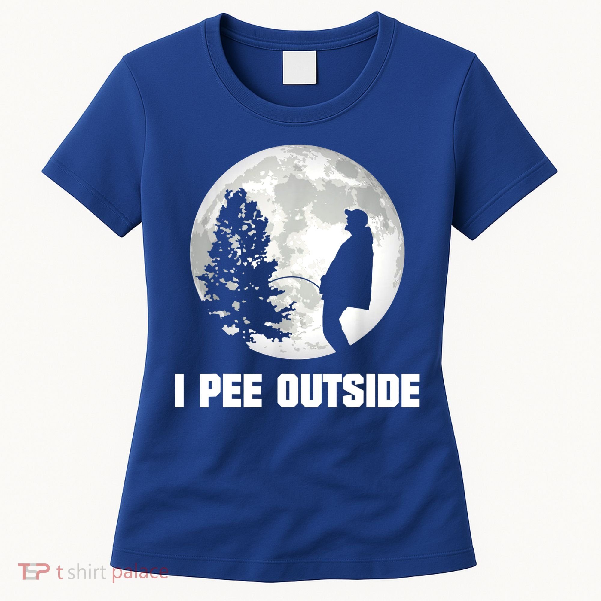 I Pee Outside I Love Peeing Outside Funny Camping Women's T-Shirt